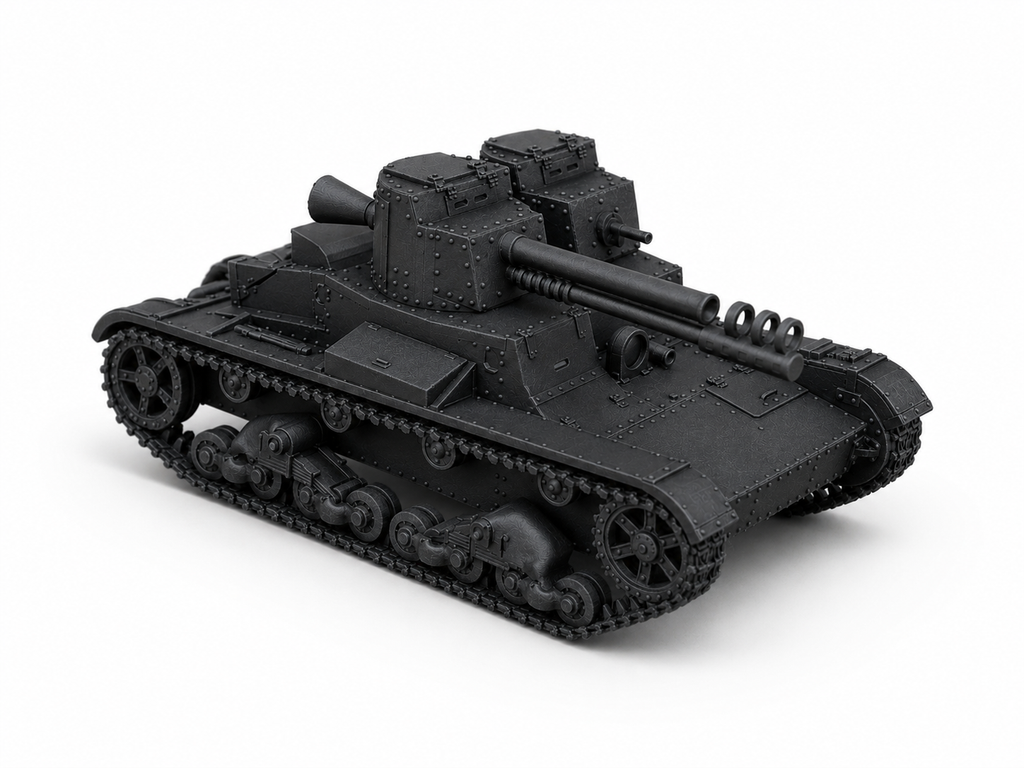SSMODEL 1/700 T-26 mod. 1931 recoilless cannon tank Resin Model Kit TSS7000078