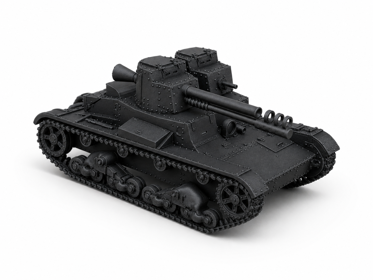 SSMODEL 1/700 T-26 mod. 1931 recoilless cannon tank Resin Model Kit TSS7000078 — detail view 2