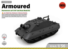 SSMODEL 1/56 Sturmmorser auf E-100 Tank Resin Model Kit TSS0560340