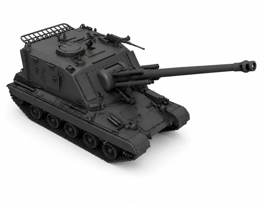SSMODEL1/350 AuF1 Frech self-propelled artillery tank resin model kit TSS3500358