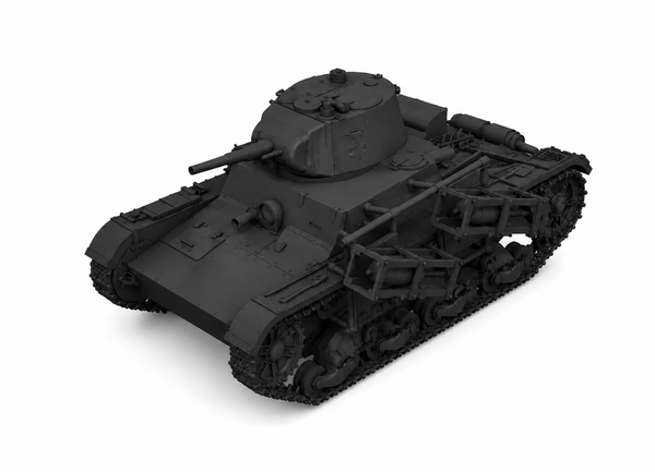 SSMODEL 1/350 PzKpfw 740r German fictional light tank Resin Model Kit TSS3500051