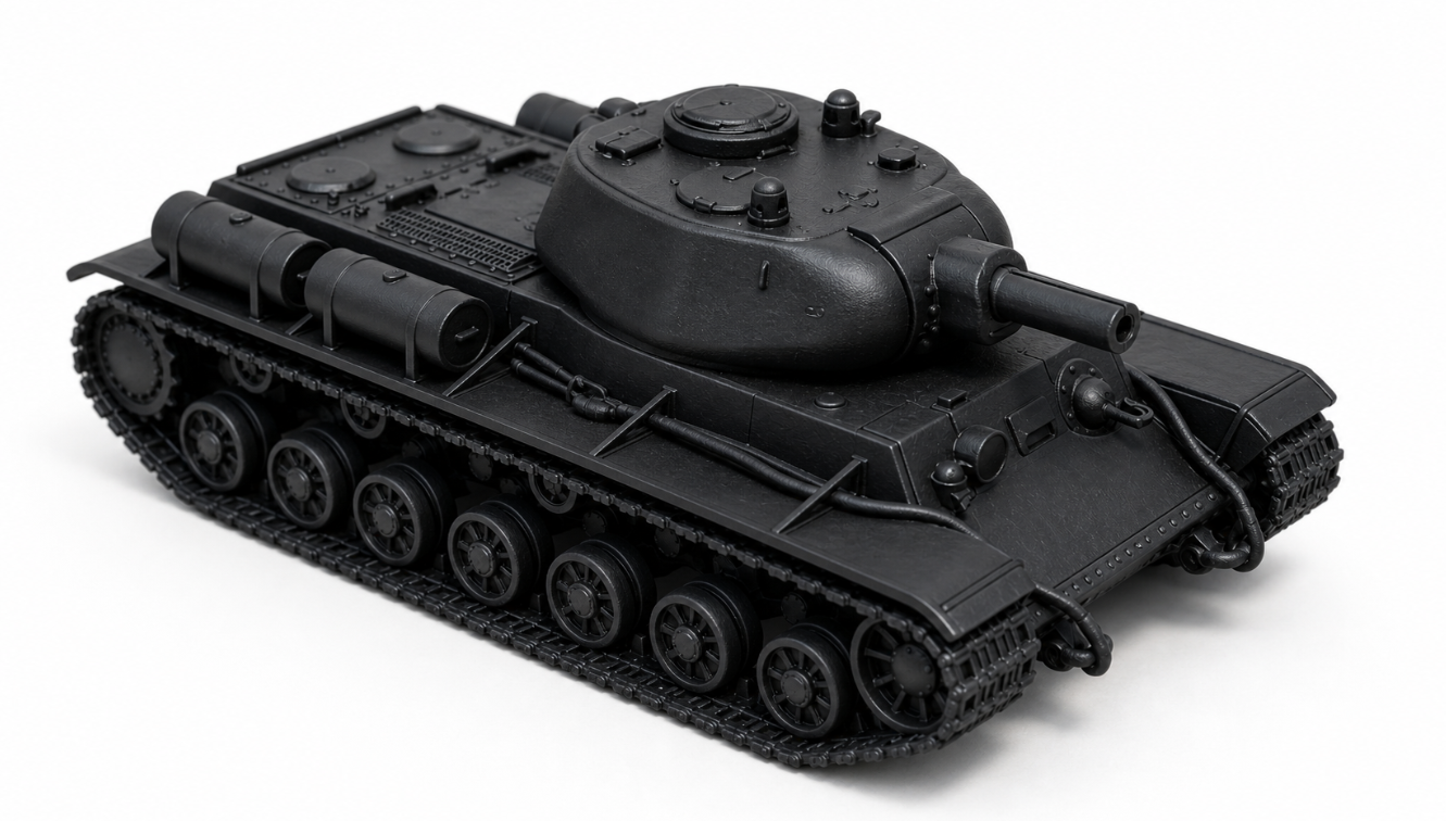 SSMODEL 1/700 KV-8s Soviet Flamethrower Tank Resin Model Kit TSS7000118 — detail view 2
