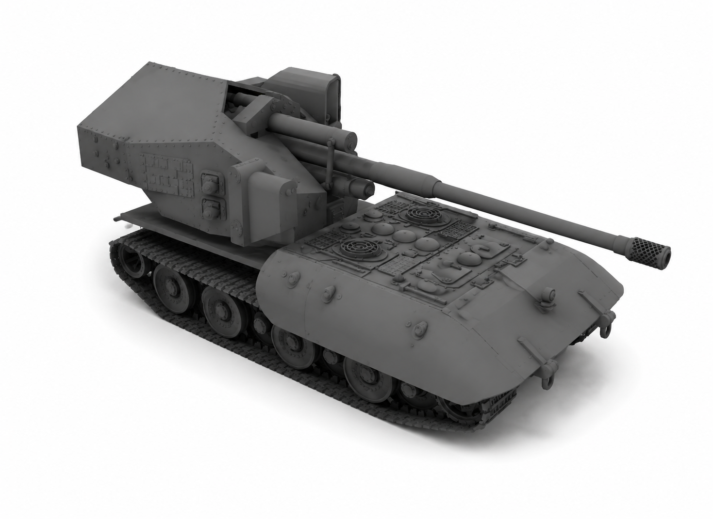 SSMODEL 1/350 Waffentrager E-100 Tank Resin Model Kit TSS3500342 — detail view 2