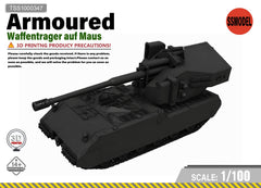 SSMODEL 1/100 Waffentrager auf Maus Tank Resin Model Kit TSS1000347