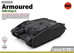 SSMODEL 1/72 43M Zrinyi II tank Resin Model Kit TSS0720190