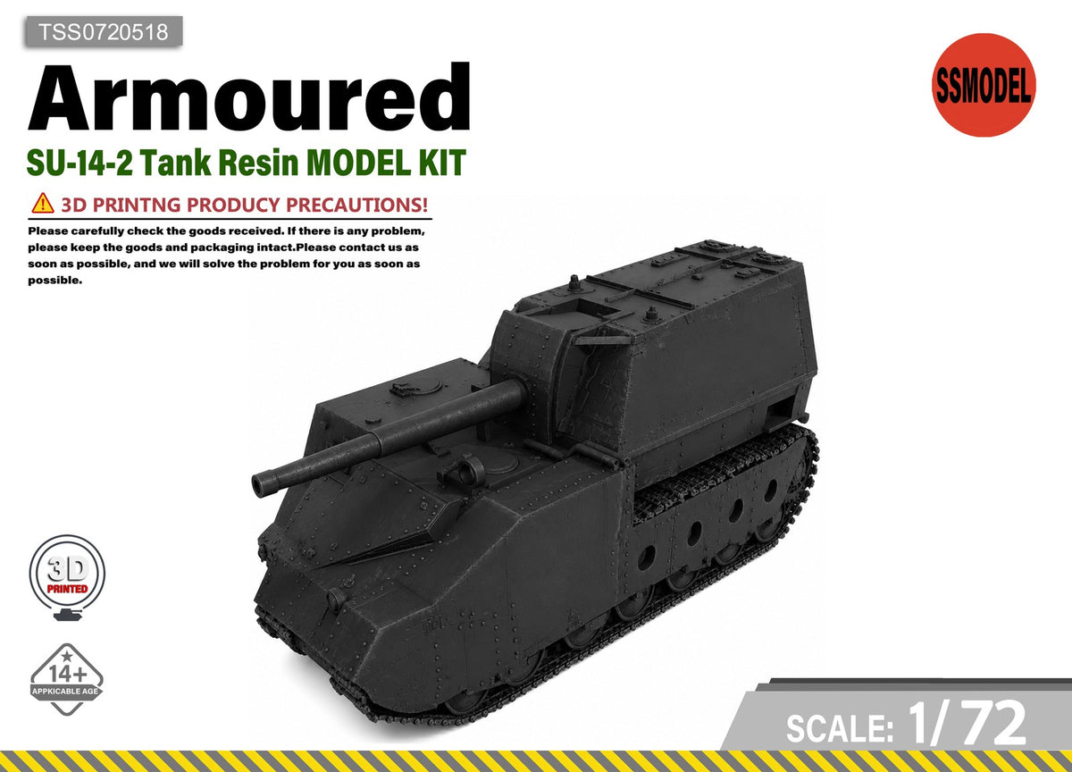 SSMODEL 1/72 SU-14-2 Tank Resin MODEL KIT TSS0720518