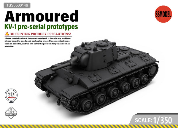 SSMODEL 1/350 KV-1 pre-serial prototypes tank resin model kit TSS3500146