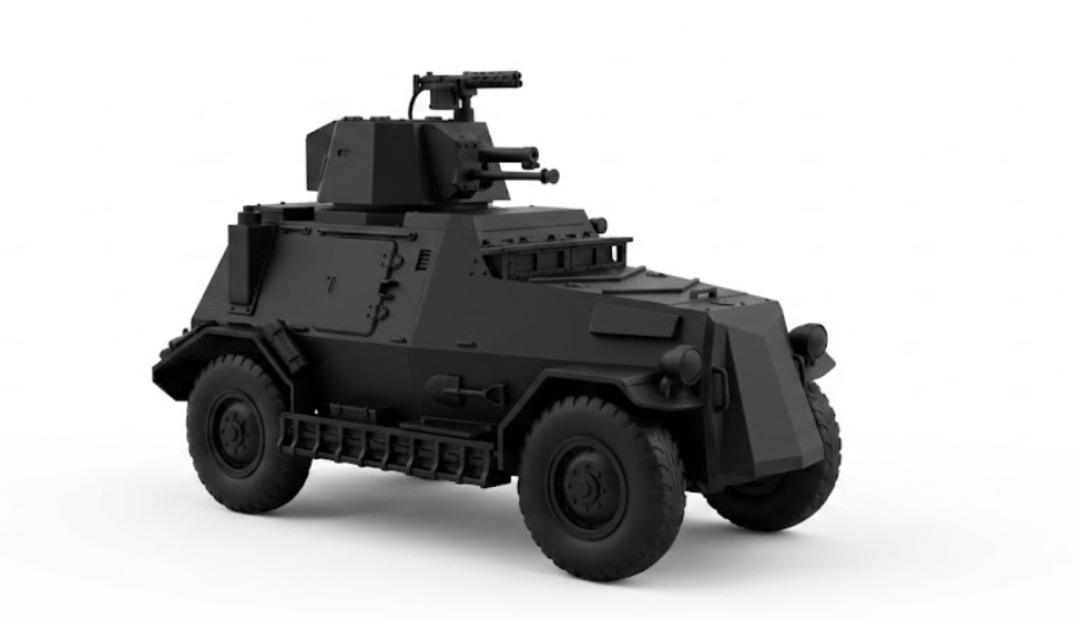 SSMODEL1/100 WW2 Marmon-Herrington Mk.III Armored Car Resin Model Kit TSS1000892