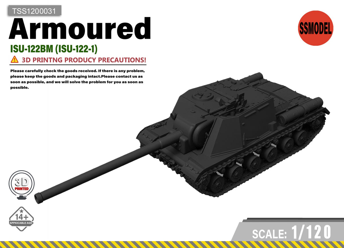 SSMODEL 1/120 ISU-122BM (ISU-122-1) Tank Resin Model Kit TSS1200031