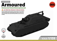 SSMODEL 1/120 Sturmmaus Ausf.B German superheavy tank resin model kit TSS1200325