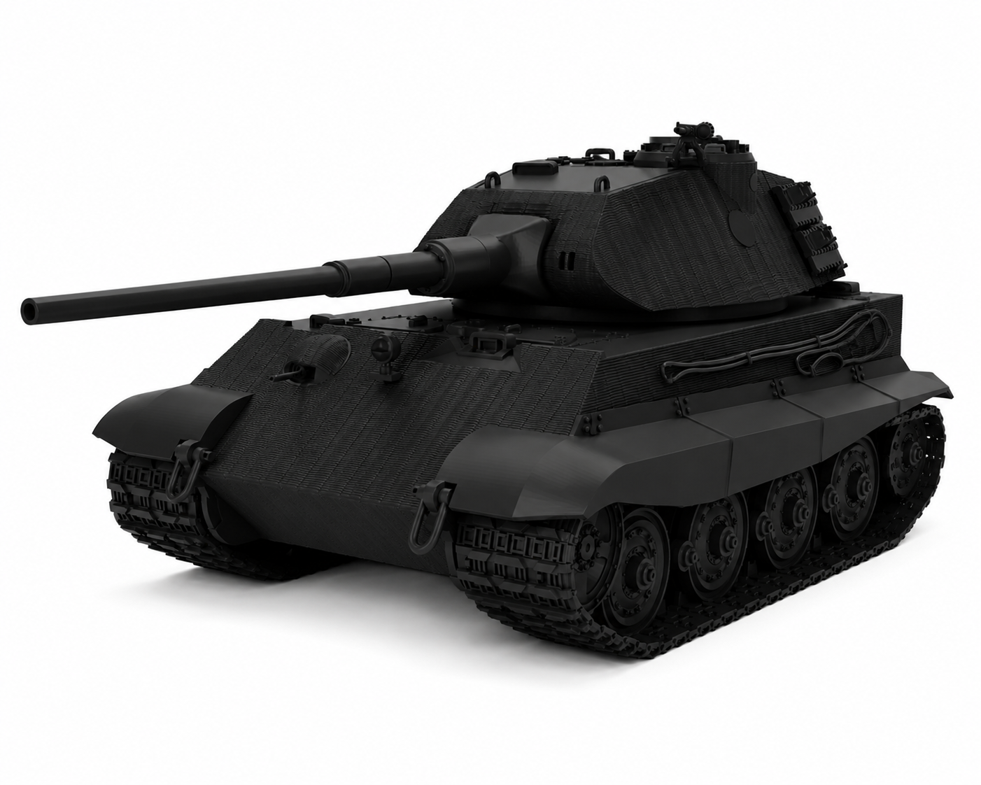 SSMODEL 1/200 Tiger II AusfB Zimmerit Henschel turret Resin MODEL KIT TSS2000988 — scale model kit