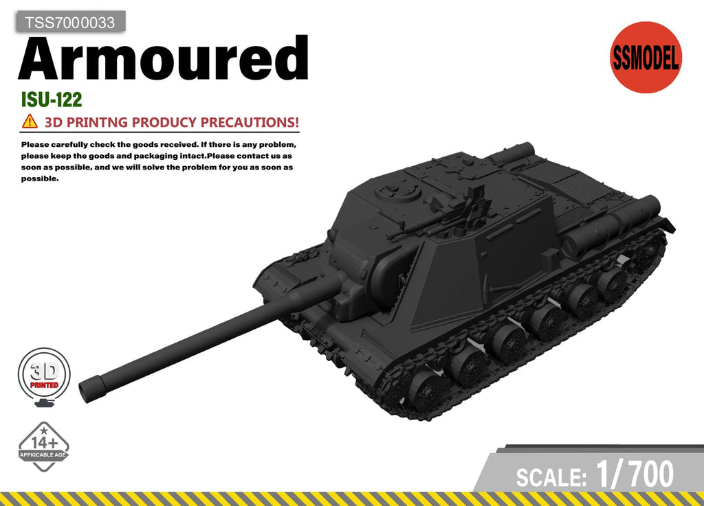 SSMODEL 1/700 ISU-122 Tank Resin Model KitTSS7000033