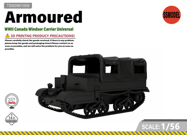 SSMODEL 1/56 WWII Canada Windsor Carrier Universal Resin Model Kit TSS0561009