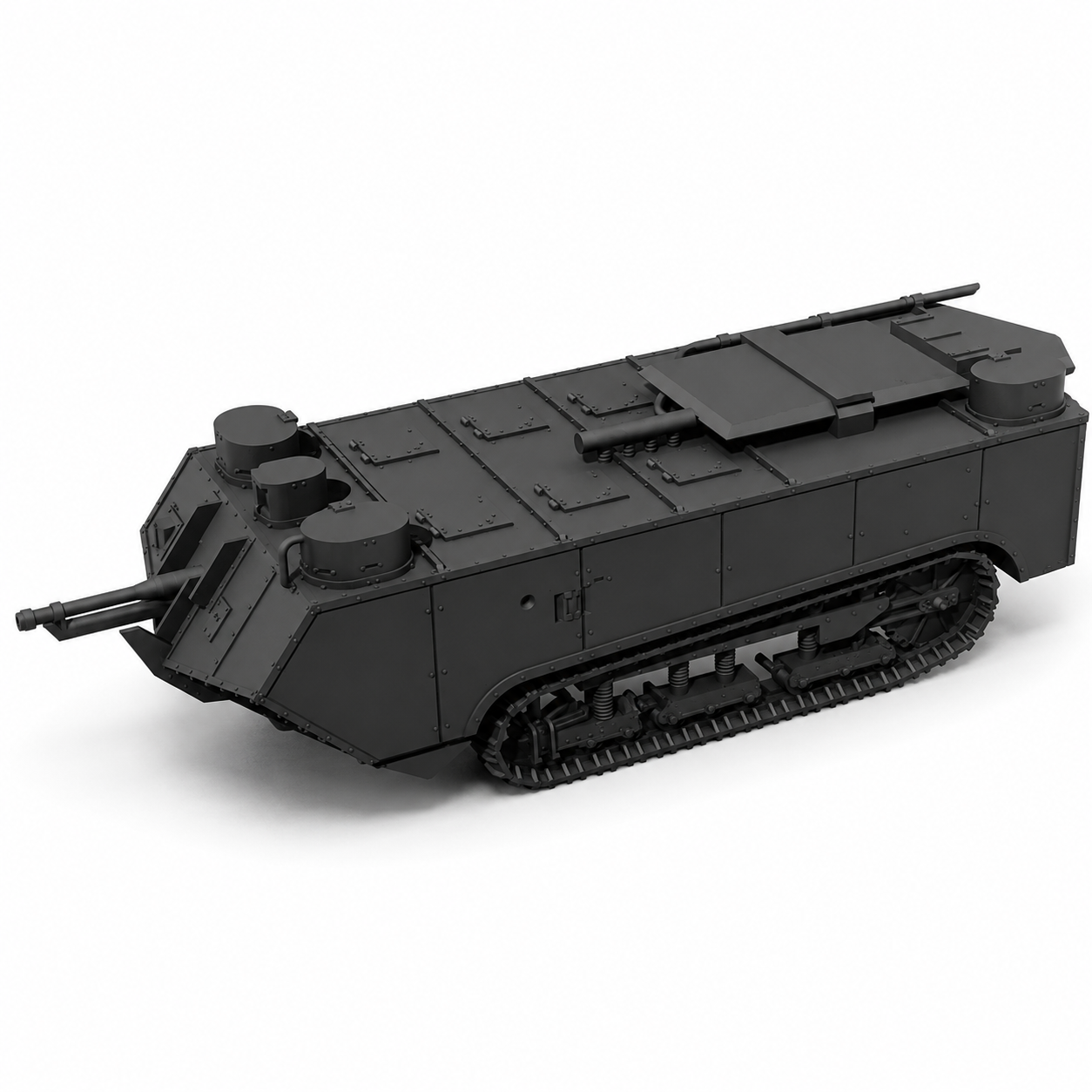 SSMODEL 1/56 Char Saint-Chamond WW1 Tank Resin Model Kit TSS0560728 — scale model kit