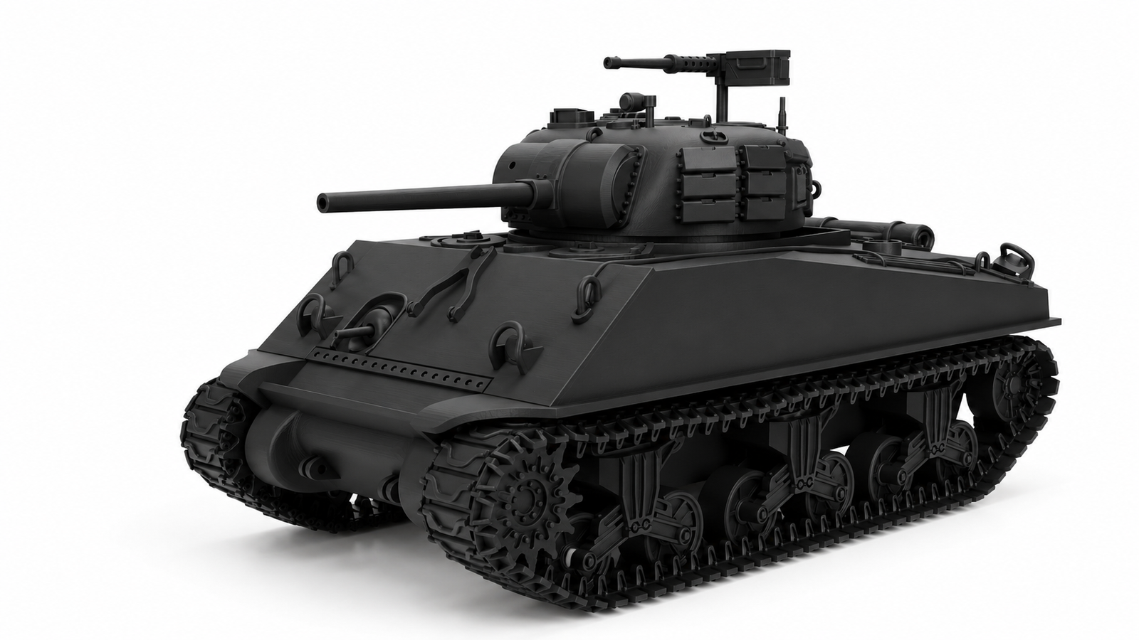 SSMODEL 1/56 Sherman M4A3 75mm US Resin MODEL KIT TSS0560954 — scale model kit