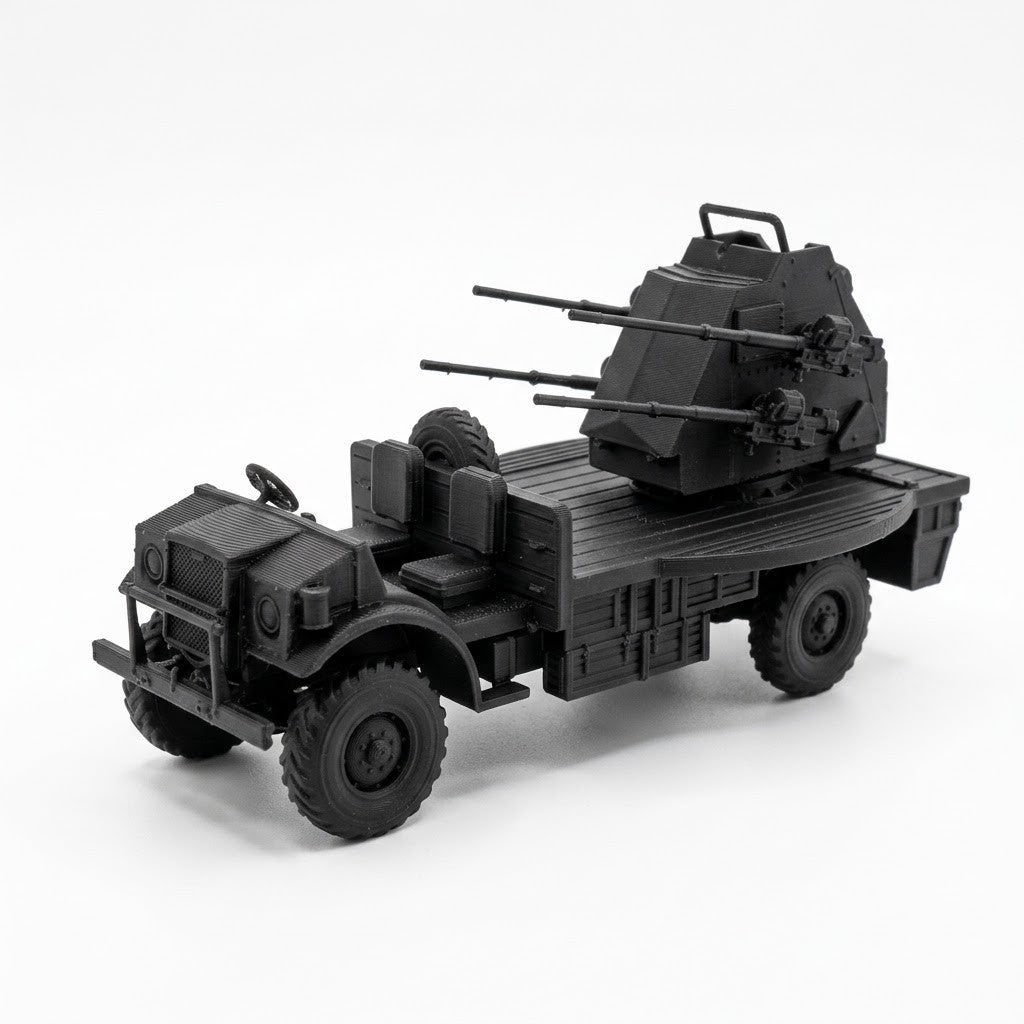 SSMODEL 1/100 WWII Canadian CMP F60L Quad Polsten AA Resin Model Kit TSS1000818 — detail view 2