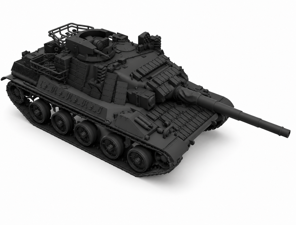 SSMODEL 1/200 AMX-30B2 Brenus French MBT Tank Resin Model Kit TSS2000364