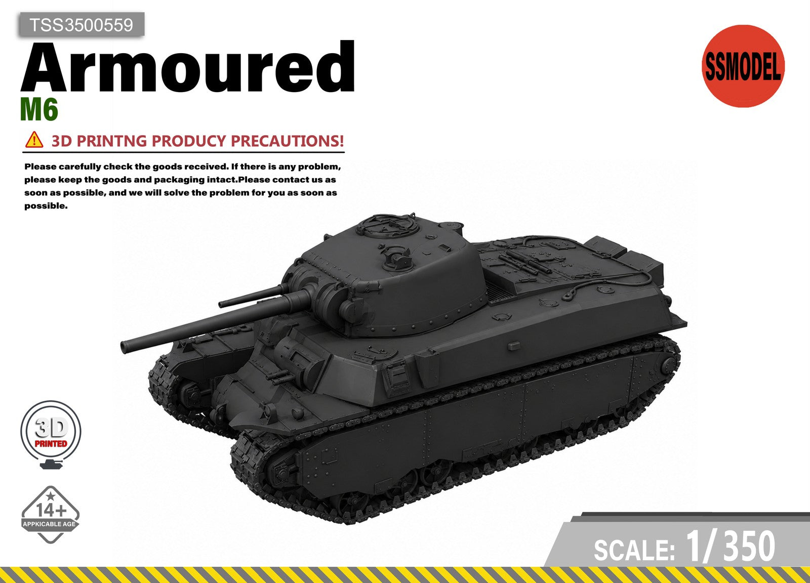 SSMODEL 1/350 M6 Resin Model Kit TSS3500559 — scale model kit