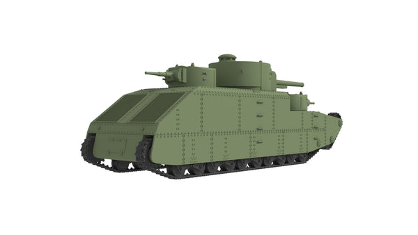 SSMODEL 1/350 T-39 Soviet experimental superheavy tank ResinModel Kit TSS3500009