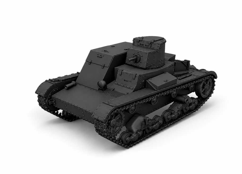 SSMODEL 1/700 MKhT1 Soviet experimental khemical tank Resin Model Kit TSS7000050