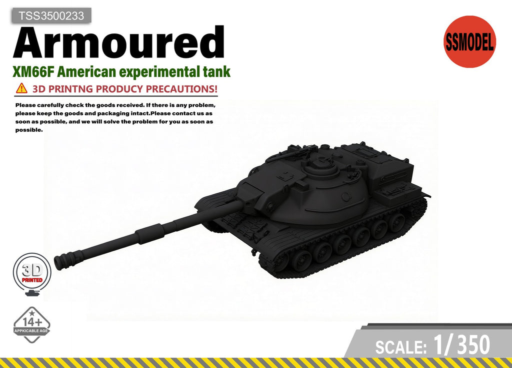 SSMODEL 1/350 XM66F American experimental TANK MODEL KIT TSS3500233