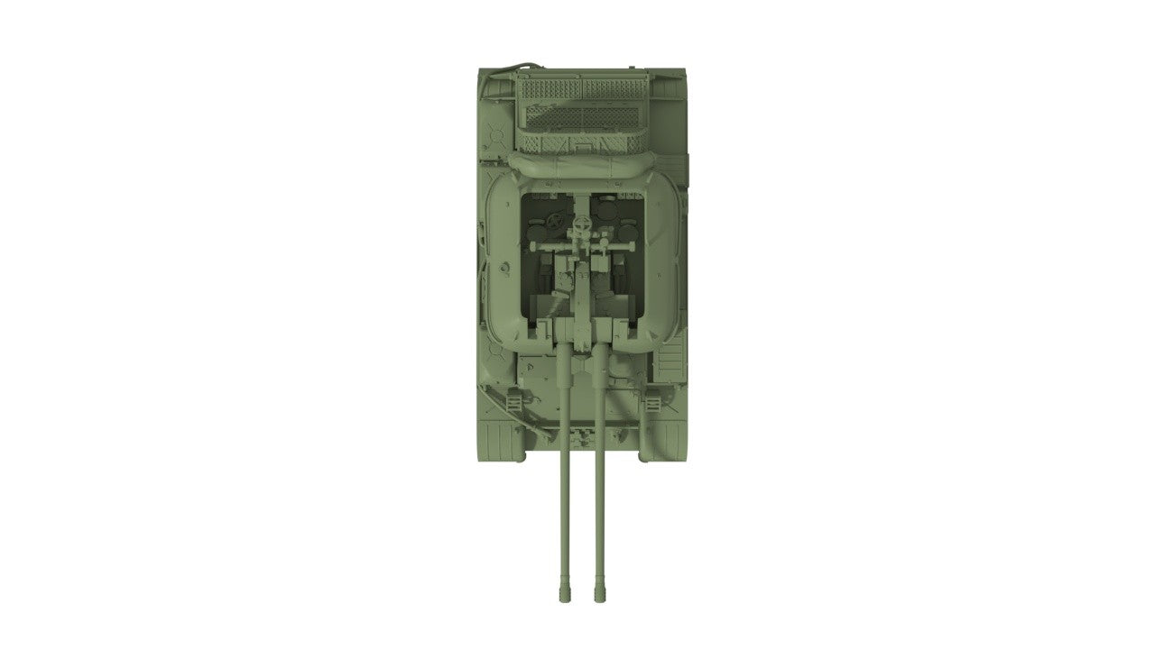 SSMODEL 1/350 ZSU-57-2 Soviet coldwar mobile AA-gun Resin Model Kit TSS3500284 — detail view 6