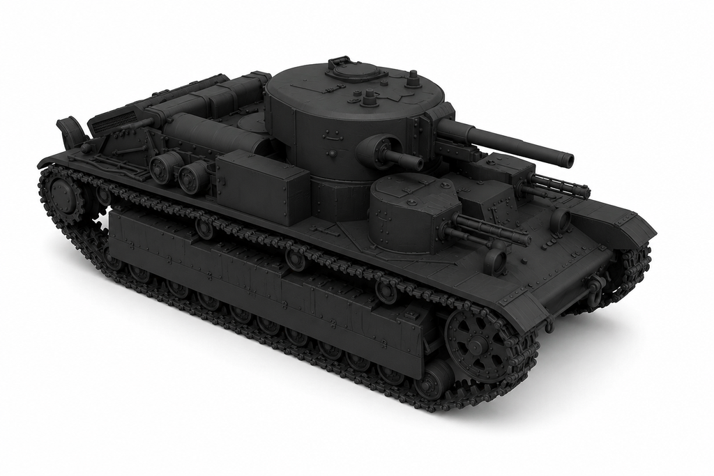 SSMODEL 1/350 KhT28 Soviet fictional flamethrower tank resin modelkit TSS3500499