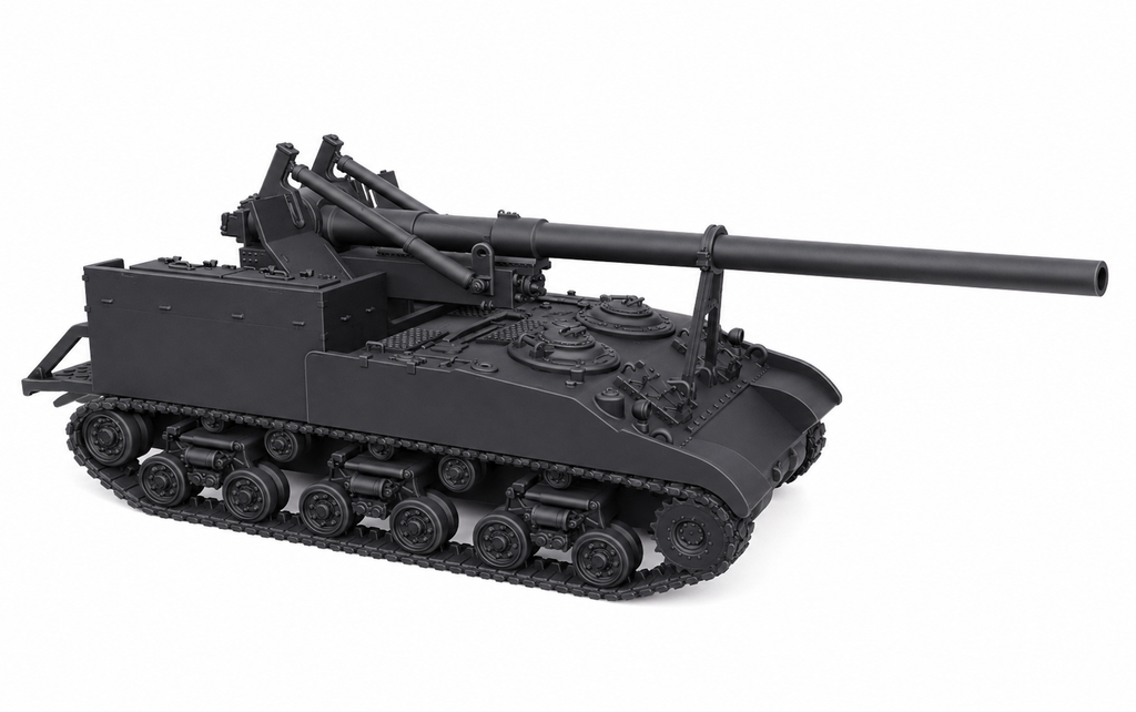 SSMODEL 1/32 1/35 1/48 1/64 М40 155mm GMC US WW2 Tank  MODEL KIT TSS0637