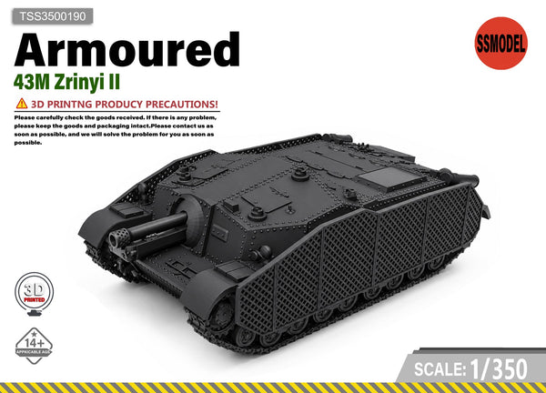 SSMODEL 1/350 43M Zrinyi II tank Resin Model Kit TSS3500190