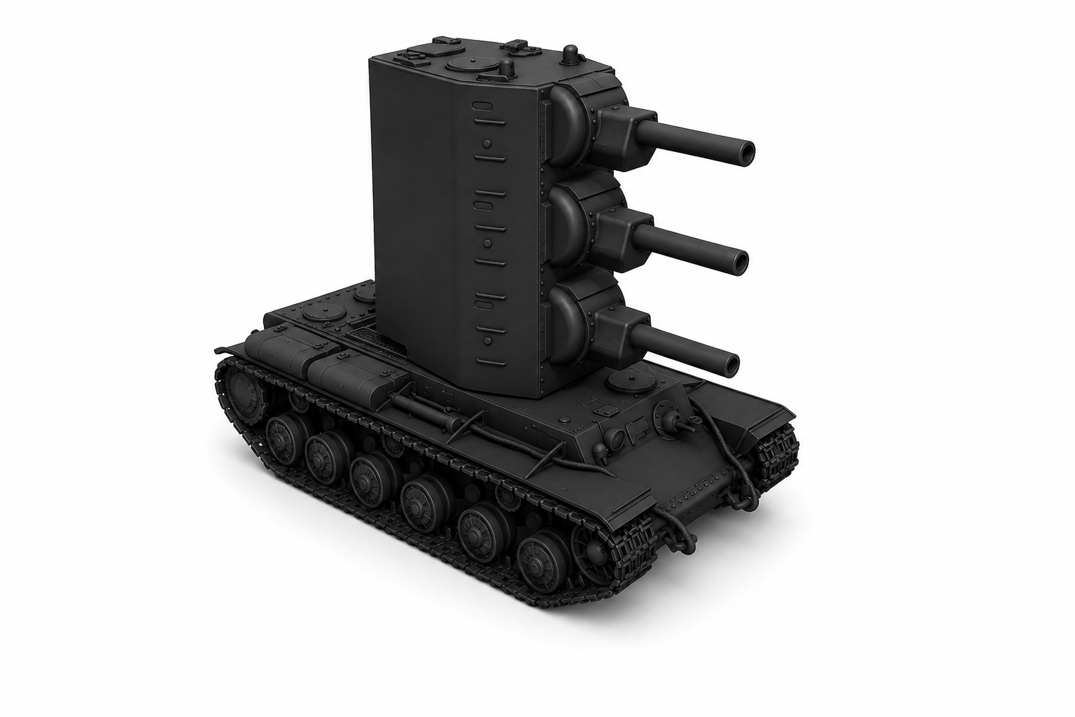SSMODEL 1/700 KV-2-2-2 Funny Fictional Tank Resin Model Kit TSS7000498 — detail view 2