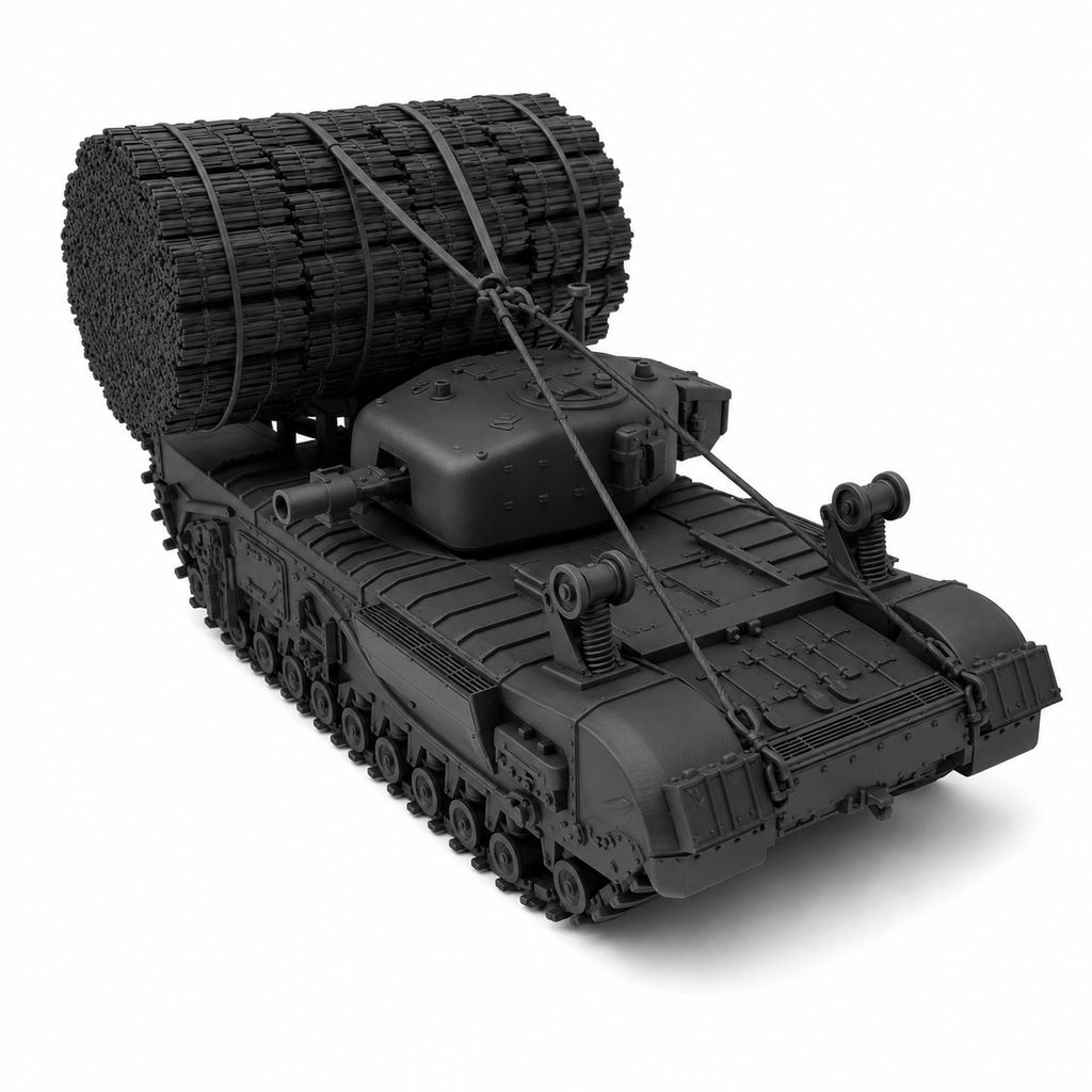 SSMODEL 1/56 Churchill Mk.IV Fascine carrier UK Resin MODEL KIT TSS0560798