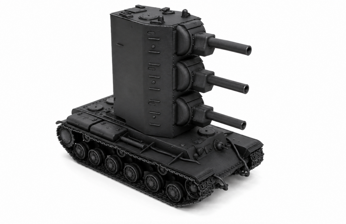 SSMODEL 1/64 KV-2-2-2 Funny Fictional Tank Resin Model Kit TSS0640107 — detail view 2