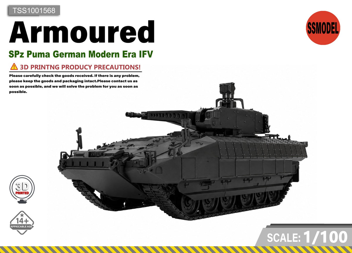 SSMODEL 1/100 SPz Puma German Modern Era IFV Resin Model Kit TSS1001568 — scale model kit