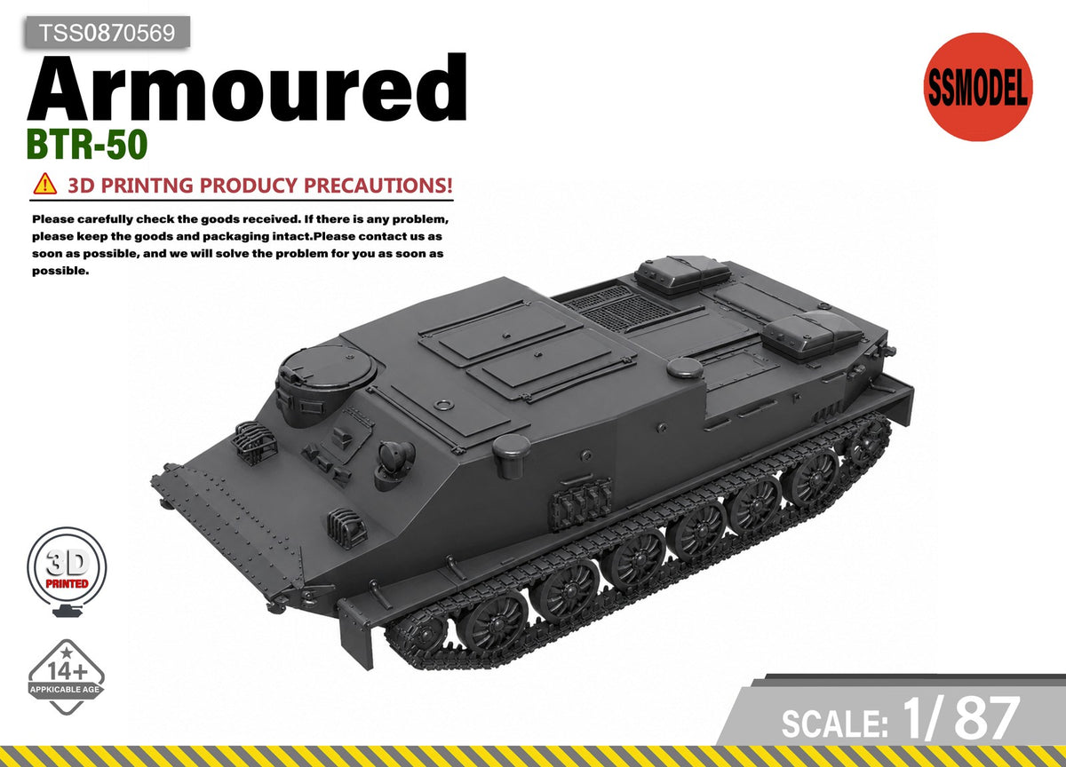 SSMODEL 1/87 BTR-50 tank resin model kit TSS0870569