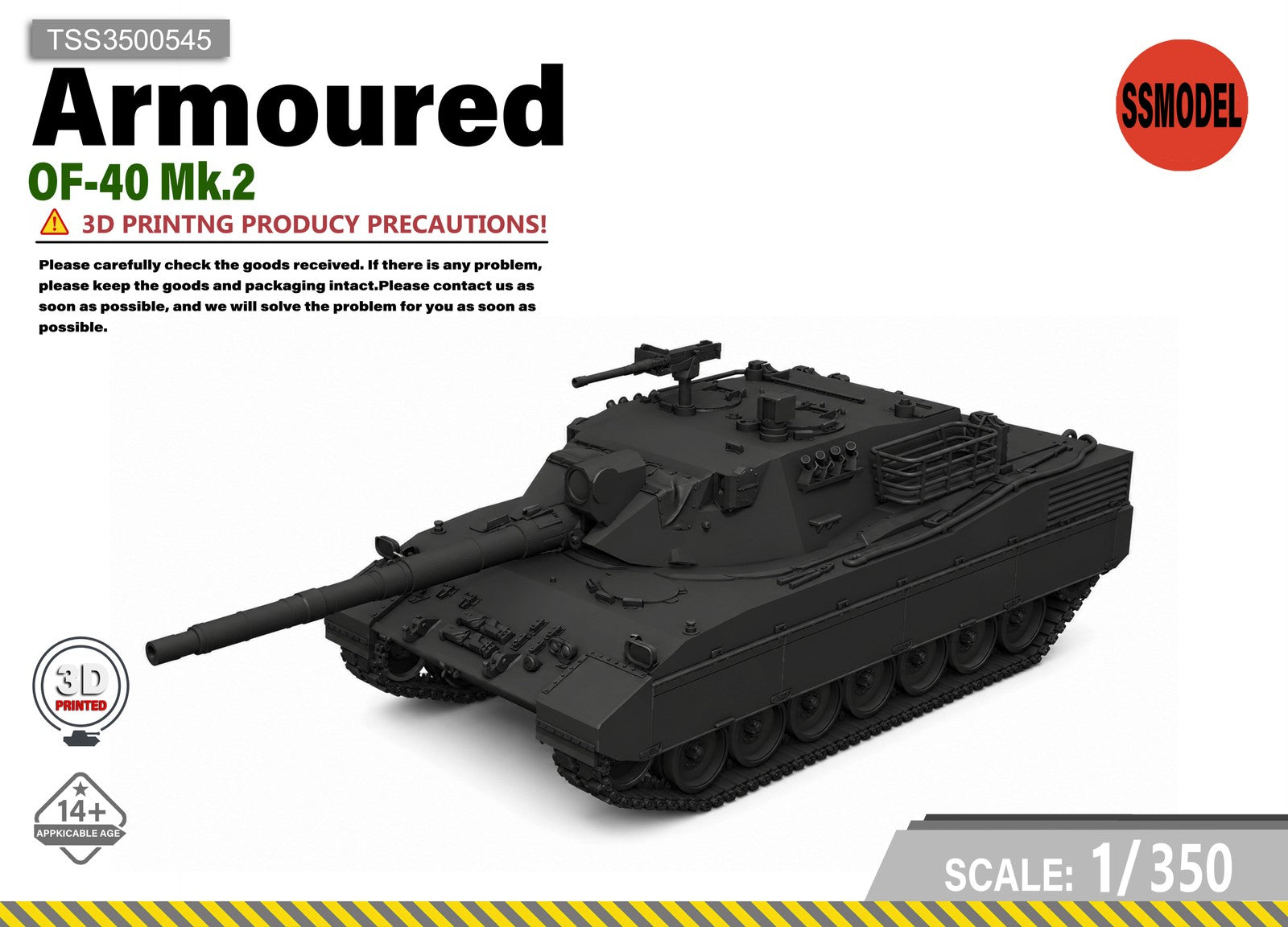 SSMODEL 1/350 OF-40 Mk.2 Resin Model Kit TSS3500545 — scale model kit