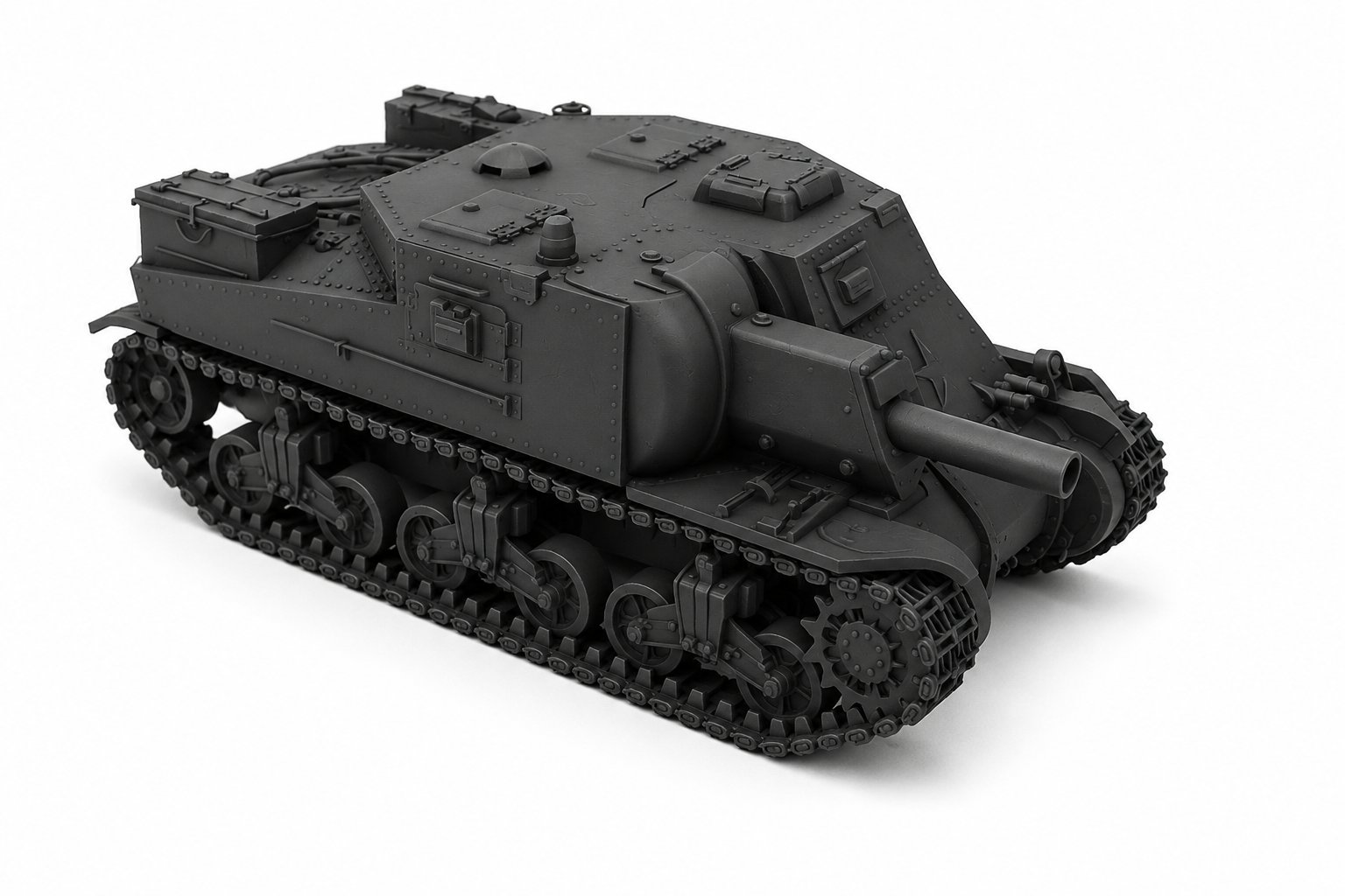 SSMODEL 1/700 SU-122i Tank Resin Model Kit TSS7000527 — detail view 2