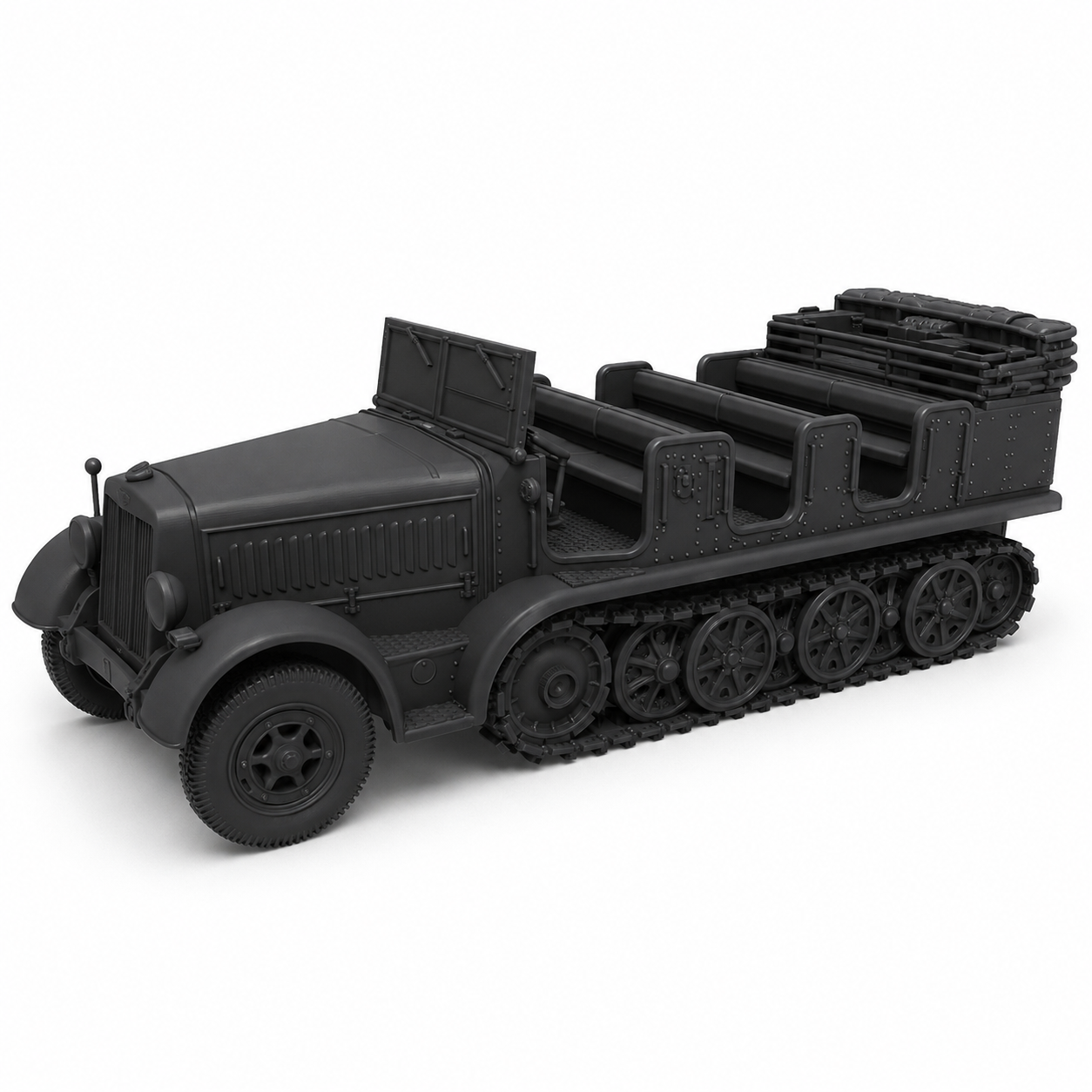 SSMODEL 1/200 Sd.Kfz.7 - Mittlerer Zugkraftwagen 8t Resin MODEL KIT TSS2000943 — scale model kit