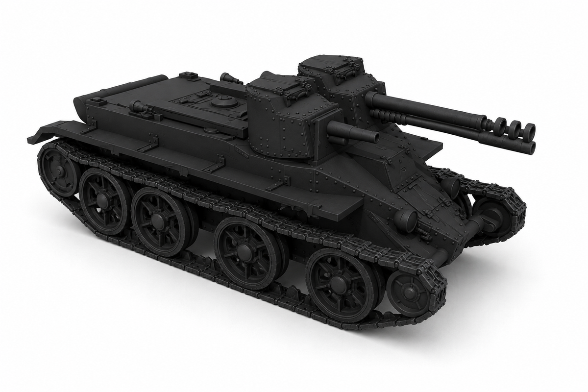 SSMODEL 1/144 BT-4 Fictional Light AFV Armored Vehicle Mini Scale Kit TSS1440489