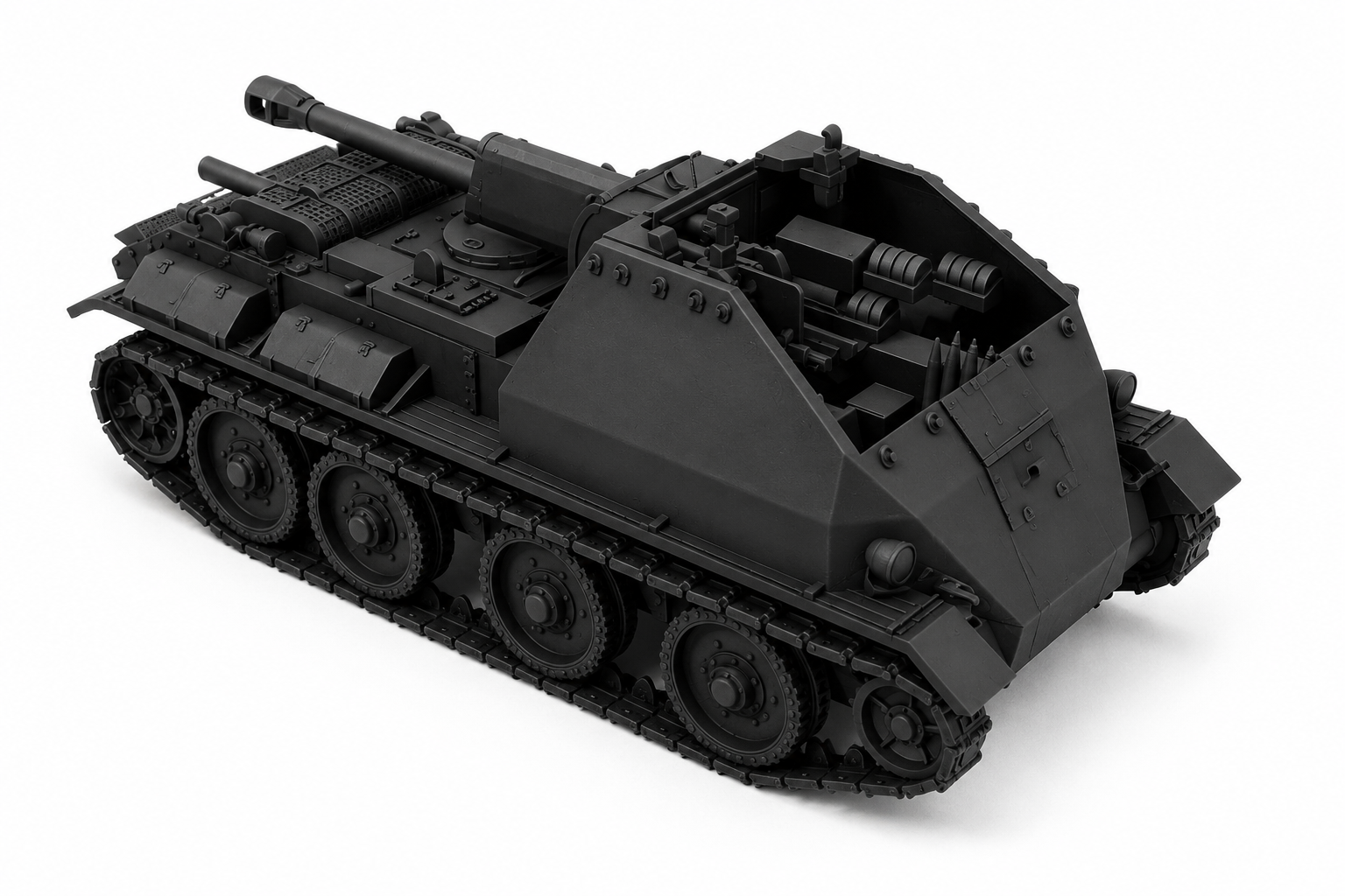 SSMODEL 1/700 SU-7 Soviet fictional propelled tank resin model kit TSS7000486 — detail view 2