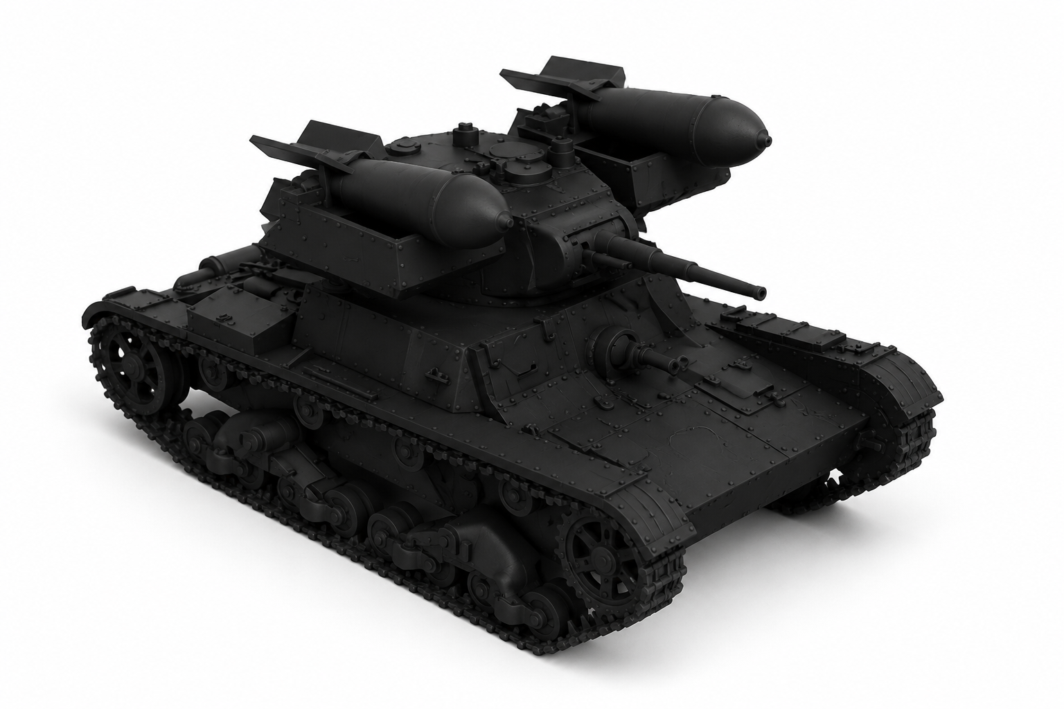 SSMODEL 1/144 RT-26 Soviet Rocket Tank Resin Model Kit TSS7000400 — detail view 2