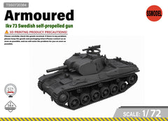 SSMODEL 1/72 Ikv 73 Swedish self-propelled gun tank resin model kit TSS0720384