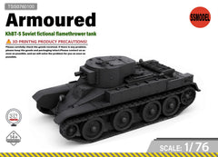 SSMODEL 1/76 KhBT-5 Soviet fictional flamethrower tank Model Kit TSS0760100