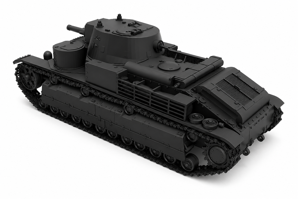 SSMODEL 1/350 T-28 (conical turret)Soviet medium tank resin model kit TSS3500018