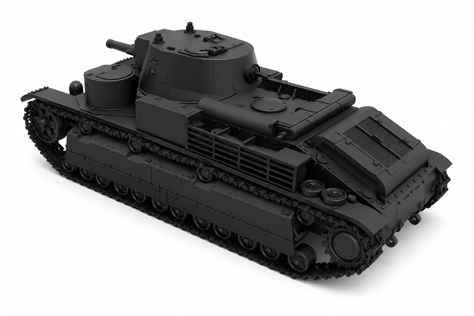 SSMODEL 1/350 T-28 (conical turret)Soviet medium tank resin model kit TSS3500018 — detail view 2