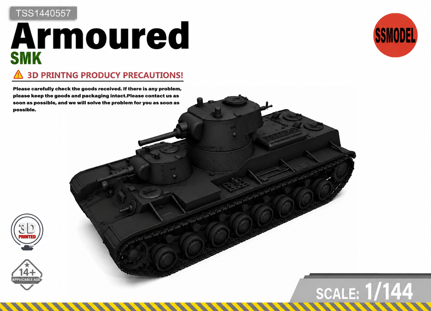 SSMODEL 1/144 Soviet Union SMK Resin Model Kit TSS1440557