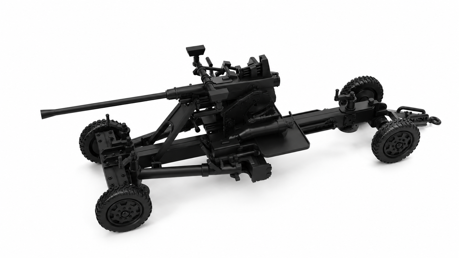 SSMODEL 1/200 AA-gun Bofors 40mm Flak 28 Resin MODEL KIT TSS2001453 — scale model kit