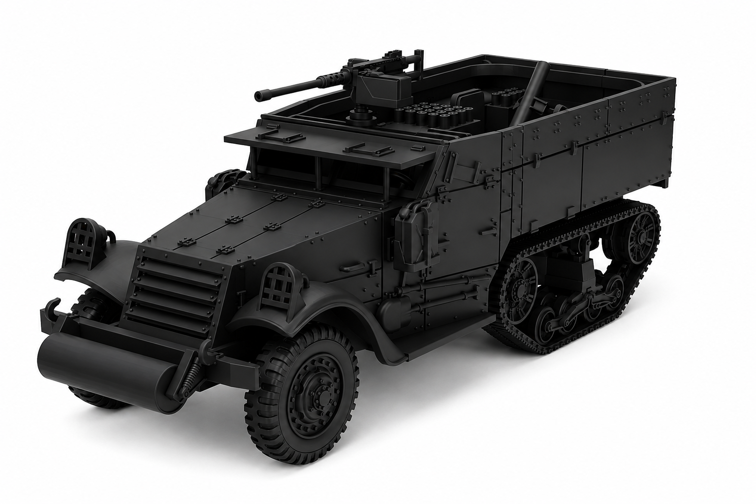 SSMODEL 1/56 M4 Half-track Mortar Carrier US Resin MODEL KIT TSS0561506 — scale model kit