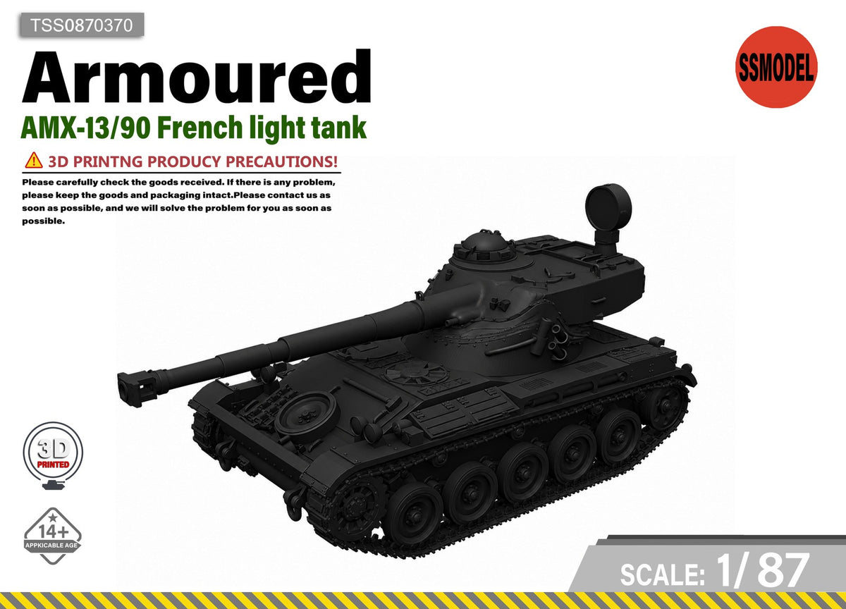 SSMODEL 1/87 AMX-13/90 French Light Tank Resin Model Kit TSS0870370