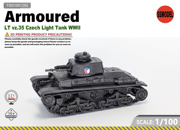 SSMODEL 1/100 LT vz.35 Czech Light Tank WWII Resin Model Kit TSS1001282