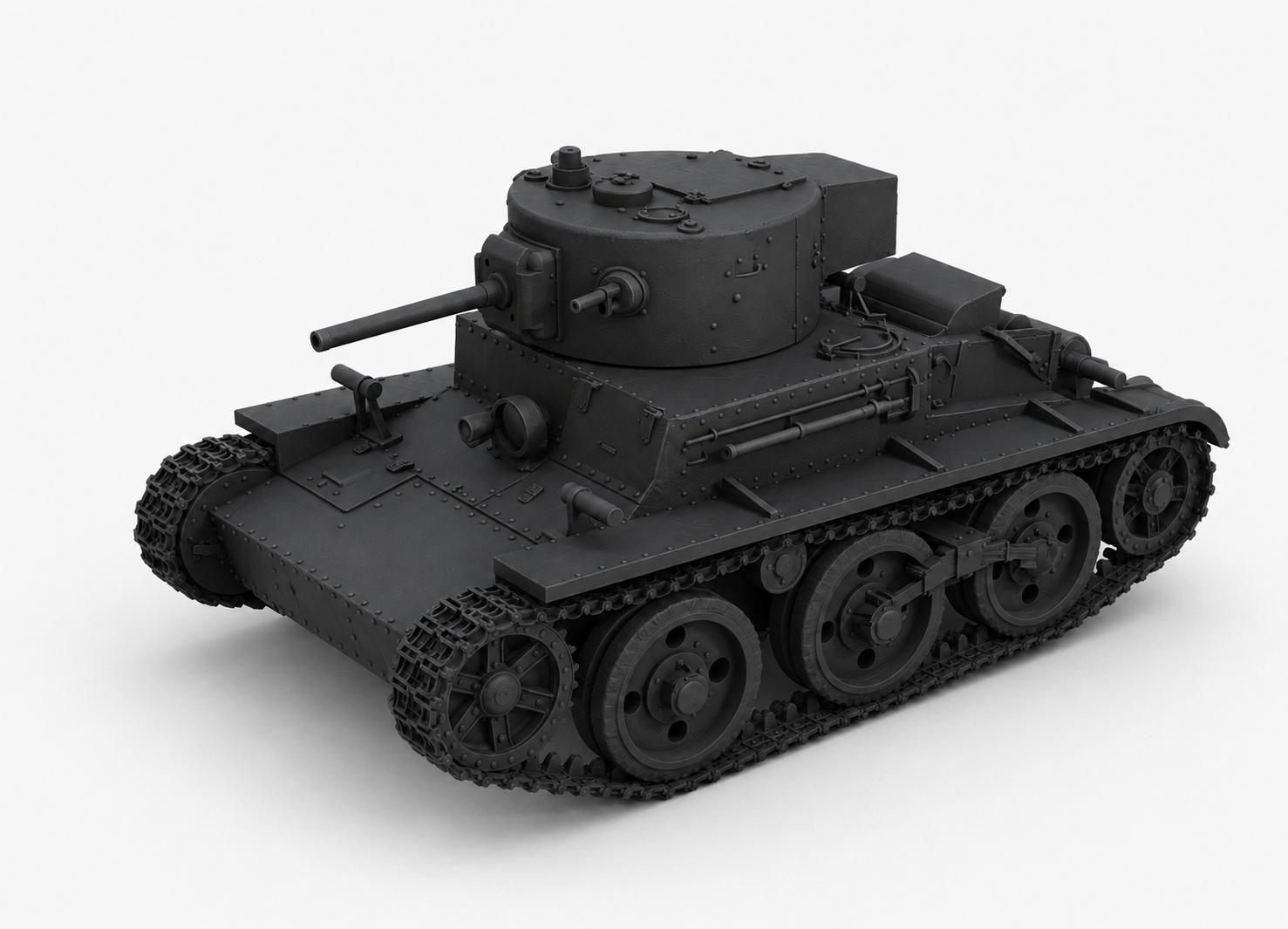 SSMODEL 1/350 KT-26 Soviet experimental light tank Resin Model Kit TSS3500056 — detail view 2
